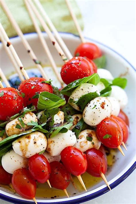 Caprese Skewers The BEST Salad On A Stick Rasa Malaysia Tomato