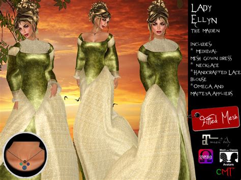 Second Life Marketplace Vh Lady Ellyn Fitted Mesh With