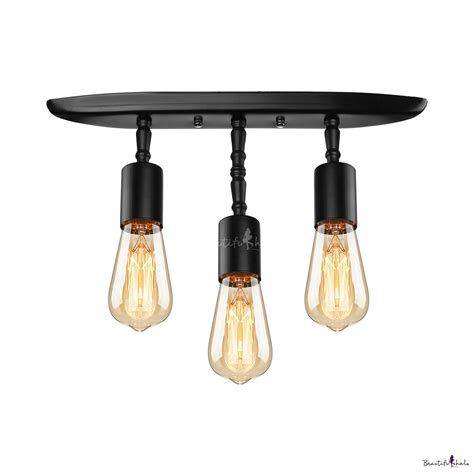 Ensure that the electricity has indeed been disconnected by using a. Industrial Vintage Semi-Flush Mount Ceiling Light in Black ...