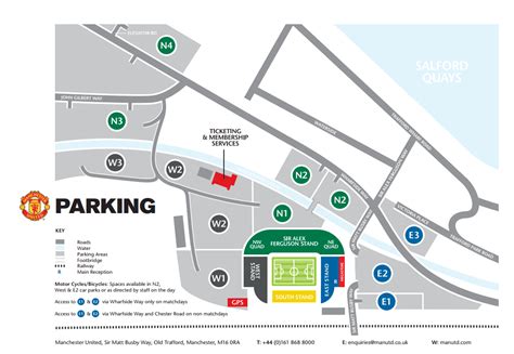 Manchester United Car Park Map