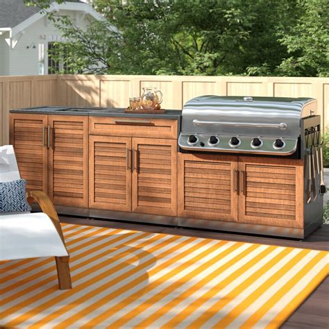 Newage Products Stainless Steel 104 4 Piece Modular Outdoor Kitchens