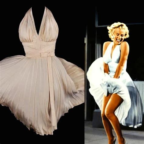 Vintage Simple Marilyn Monroe Celebrity Prom Dresses A Line Halter Knee Length Chiffon Open Back