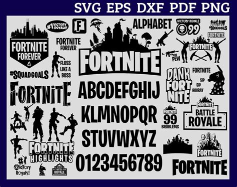 Fortnite Font Svg Free Svg Images Collections