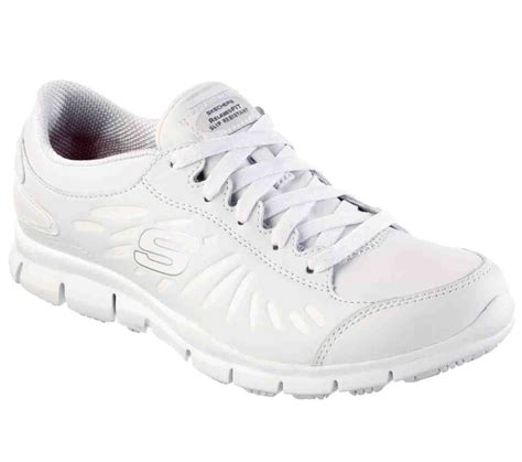 Skechers women's work relaxed fit: all White Nursing Tennis Shoes | Skechers work, Skechers ...