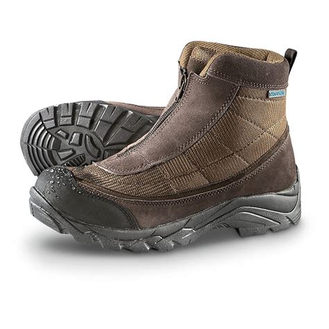 Men's Guide Gear® Waterproof 200 gram Front - zip Boots, Brown - 226425 ...