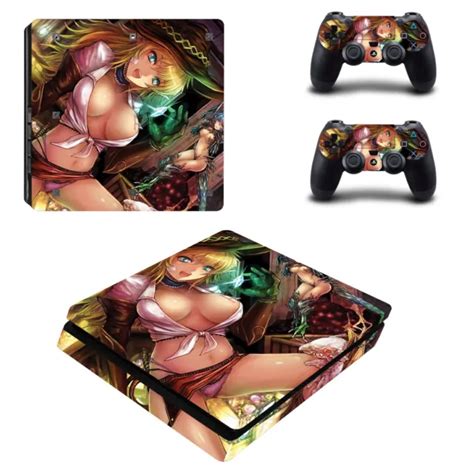 ps4 slim pro sexy lady anime girl skins decal stickers for consoles controllers 12 60 picclick