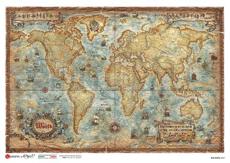 Paper Designs Old World Map Old Maps 0047 Decoupage Queen