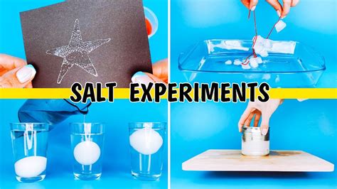 Salt Experiments To Do At Home Kitchen Science Youtube