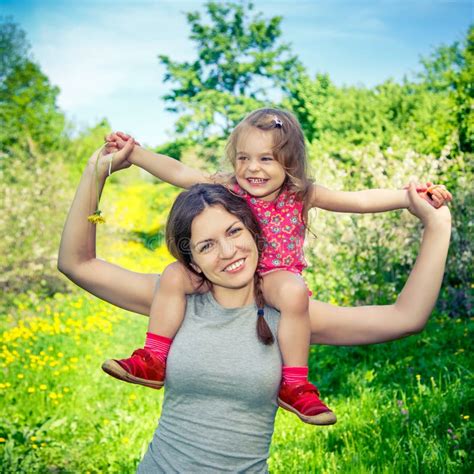 Mother And Daughter In The Park Stock Photo Image Of Baby Parenting