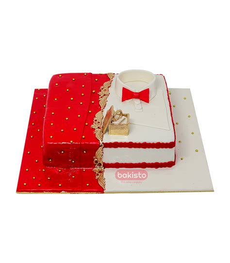 Red And White Nikkah Cake Wedding Cake Ideas By Bakisto