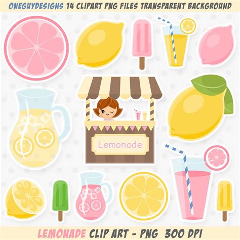 Excited To Share This Item From My Etsy Shop Lemonade Clipart Pink