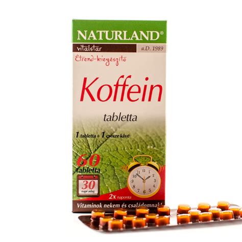 Naturland Kofeín Tablety 60ks Naturland Sro