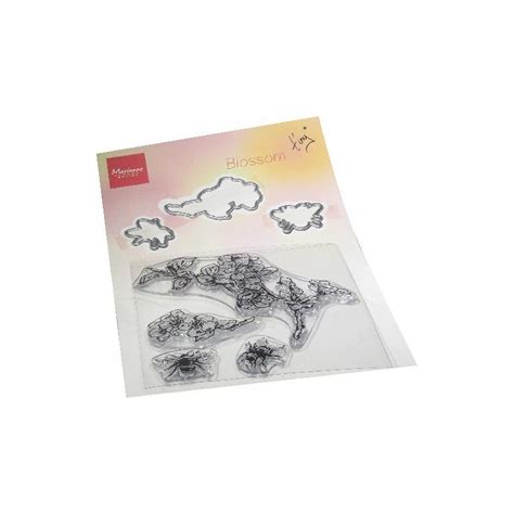 Marianne D Clear Stamp And Die Set Tinys Blossom 120x225mm