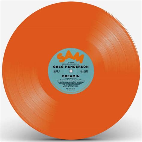 Greg Henderson Dreamin Orange Vinyl Serendeepity