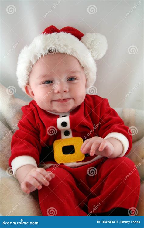 Baby Boy In Santa Claus Outfit Stock Photo Image Of Face Baby 1642434