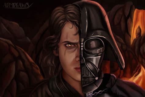 Anakin Skywalker Darth Vader By Admdraws On Deviantart