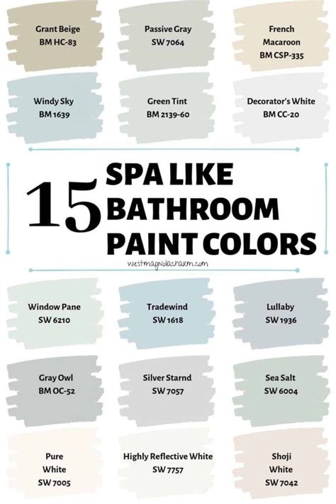 If You Want A Bathroom Paint Colors That Is Relaxing And Calming Check