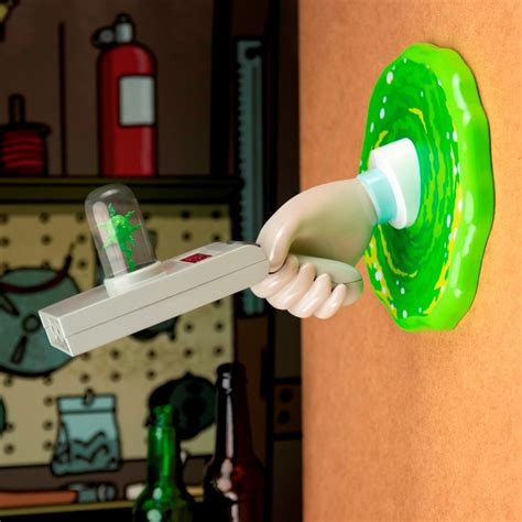 Rick And Morty Portal Gun Tabletop Or Wall Light Fans