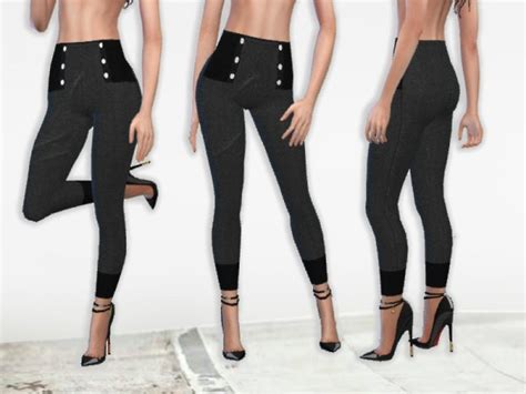 The Sims Resource High Waisted Leggings By Puresim • Sims 4 Downloads
