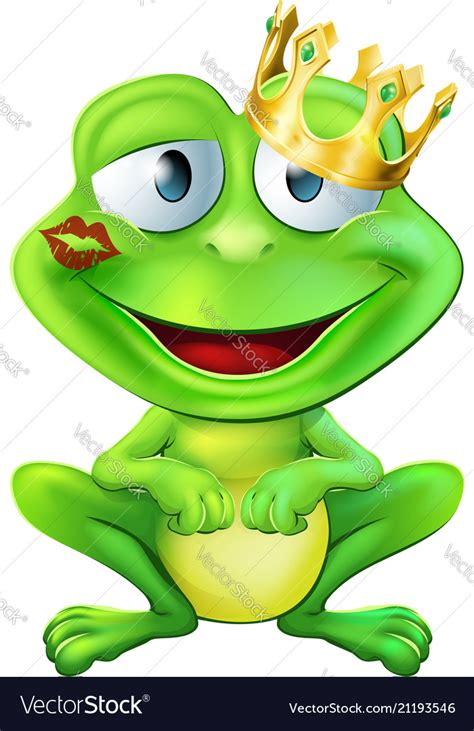 Kissed Frog Prince Royalty Free Vector Image Vectorstock