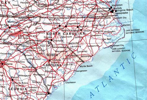 Map Of North Carolina Coast Beaches Secretmuseum