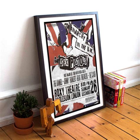 Sex Pistols 1976 First Uk Tour Concert Prints Or Poster Etsy
