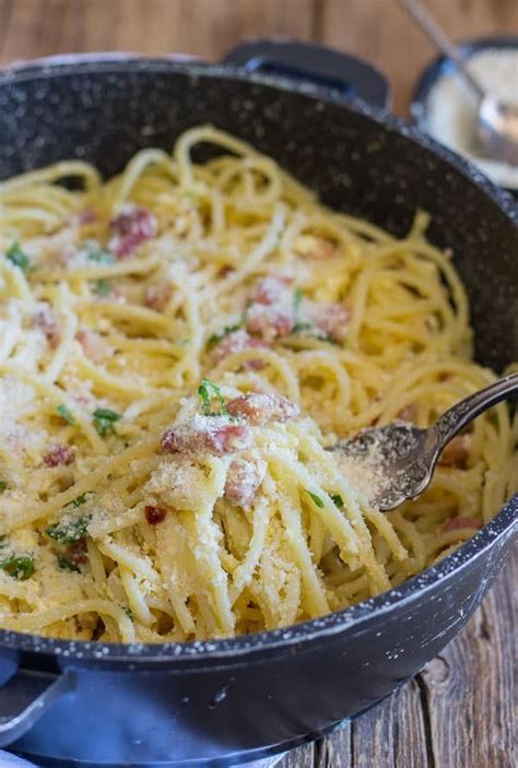 Classic Carbonara Pancetta And Egg Pasta A Fast Easy And Delicious Authentic Italian Pa