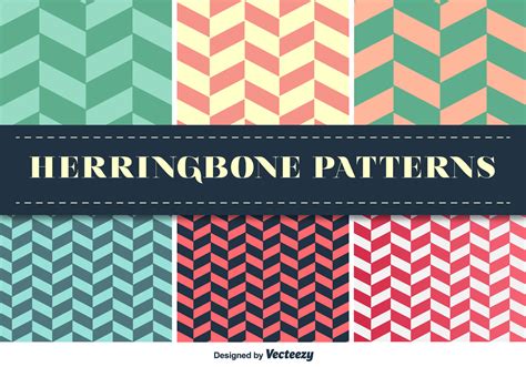 Herringbone Pattern Vector Set 104932 Vector Art At Vecteezy