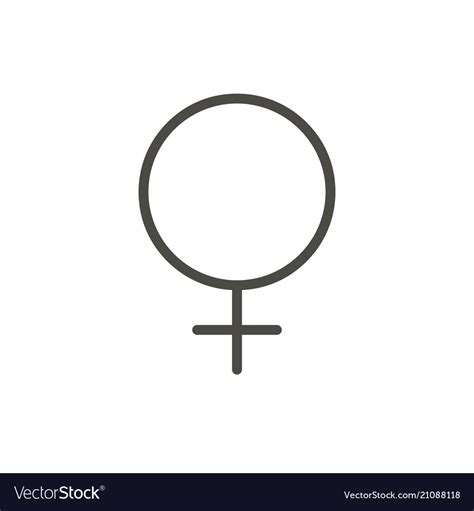 Female Gender Icon Vector Icon Women Symbol Girl Sign Sex Symbol My