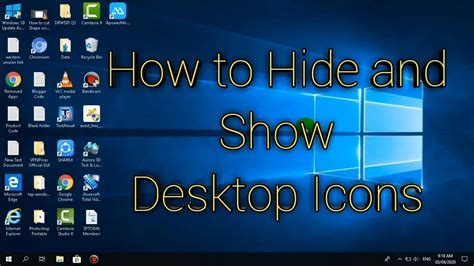 How To Hide And Show Desktop Icons Pc Computer Tutotial Computer