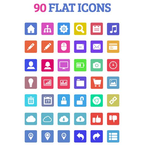 Beautiful Flat Icons Fribly