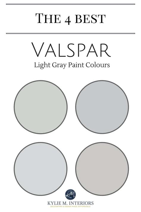 The Best Light Gray Paint Colours Of Valspar Kylie M Interiors Online