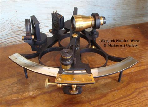 nautical kelvin and hughes vintage brass sextant marine maritime navigational maritime