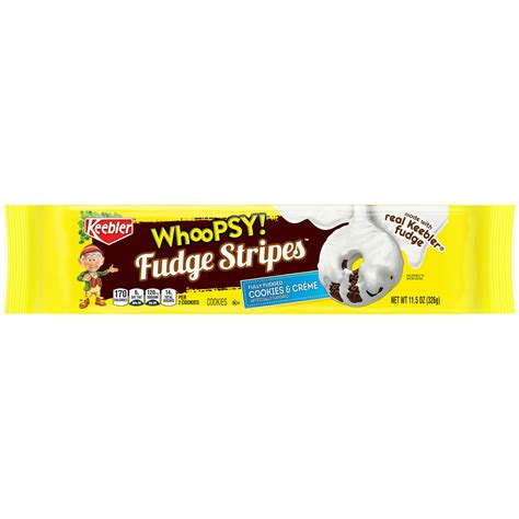 Keebler Fudge Stripes Whoopsy Fully Fudged Cookies And Creme Cookies 11