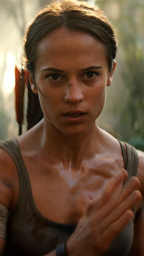 2160x3840 Tomb Raider 2018 Alicia Vikander As Lara Croft Sony Xperia X