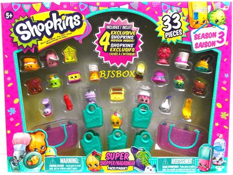Shopkins Season 3 Super Shopper Pack 33 Pieces 22 Figures 4 Exclusive