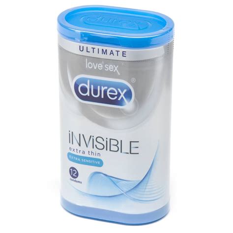 Durex Invisible Extra Sensitive Condoms 12 Pack Lovehoney
