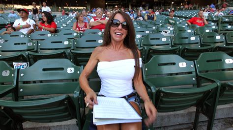 Front Row Amy Is The Center Of Attention At Brewers Games