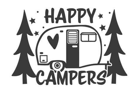 Camping Svg Happy Campers Svg Summer Svg Camper Svg