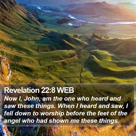 Revelation 228 Web Now I John Am The One Who Heard And Saw These