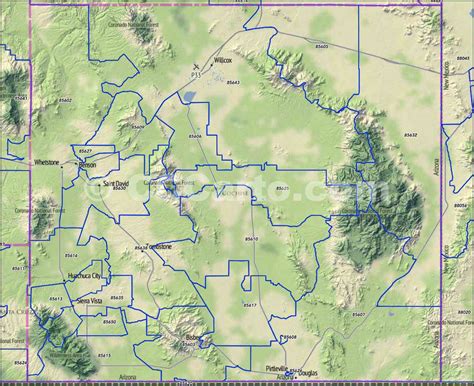 Cochise County Az Zip Codes Benson And Sierra Vista Zip Code