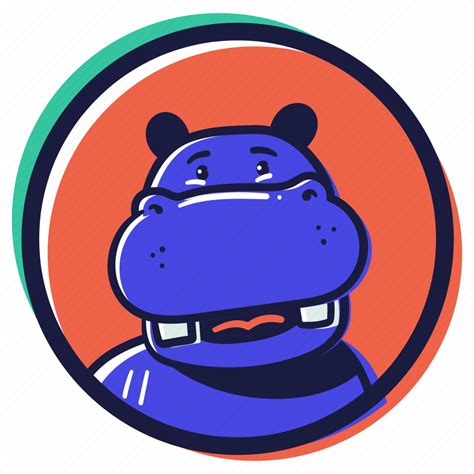 Animals User Account Avatar Animal Hippo Illustration Download