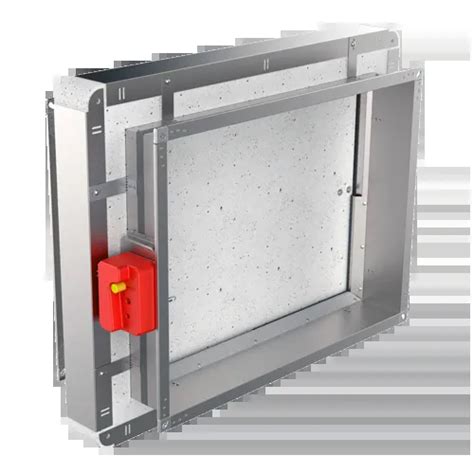 Rectangular Fire Damper Solid Air With A Fire Resistance Of Up To 120