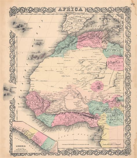 Africa North Western Sheet Geographicus Rare Antique Maps