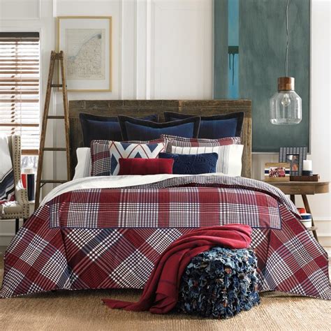 Modern accent for each home. Tommy Hilfiger's Buckaroo Plaid 3-piece Comforter Set ...