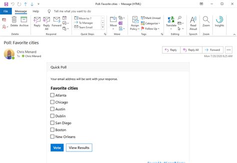 Outlook Voting Buttons In Message Body How To Add And Use Voting