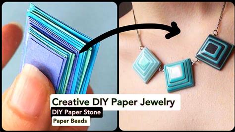 Super Creative Paper Jewelry Paper Stone Paper Beads Ideas By Now