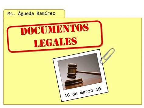 Ppt Documentos Legales Powerpoint Presentation Free Download Id