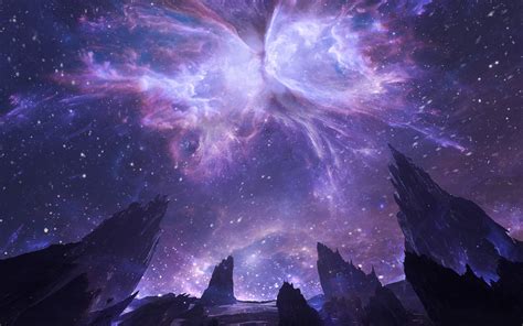 bl97 art sky night star space wallpaper