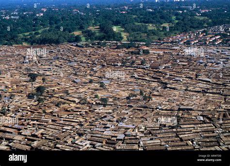 Kibera A Vast Slum In Nairobi From The Air Stock Photo Alamy